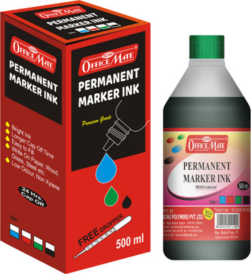 Soni Officemate PERMANENT MARKER INK - PACK OF 1 500 ml Marker Refill(Blue)