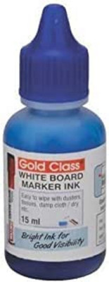 GoldClass White Board Marker Ink Pack of 6. Easily refillable Office (Blue) 15 ml Marker Refill(Blue)
