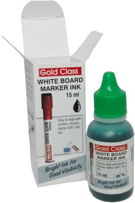 GoldClass GOLD CLASS WHITE BORD MARKER INK (PACK OF 4) GREEN 15 ml Marker Refill(Green)