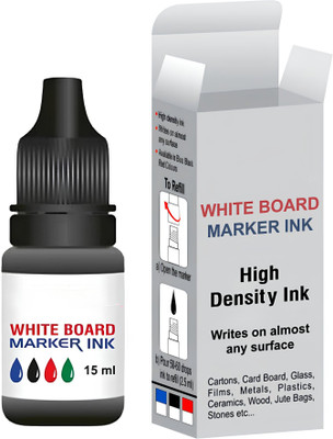 Eduway WhiteBoard 15 ml Marker Ink |Compatible with All White board Marker (Pack of 1) 15 ml Marker Refill(Black)