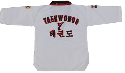 Pro Taekwondo Unisex V Neck Uniform with White Belt Martial Art Uniform