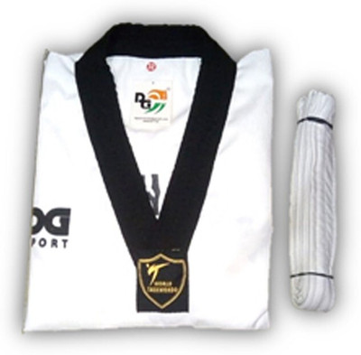 DGSPORTINDIA DGSI TAEKWONDO UNIFORM Dress with white belt Martial Art Uniform Martial Art Uniform