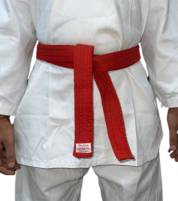 RAJESH SPORTS Red Colour Belt ( 300 Cm ) For Taekwondo/Karata/judo Martial Art Uniform