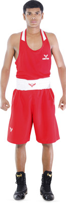 UNITEN Men Polyester Boxing Dress for Adult Martial Art Uniform