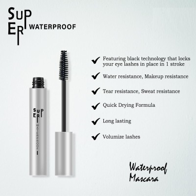 GFSU - GO FOR SOMETHING UNIQUE Super Smooth Professional Mascara Waterproof 10 ml(BLACK)