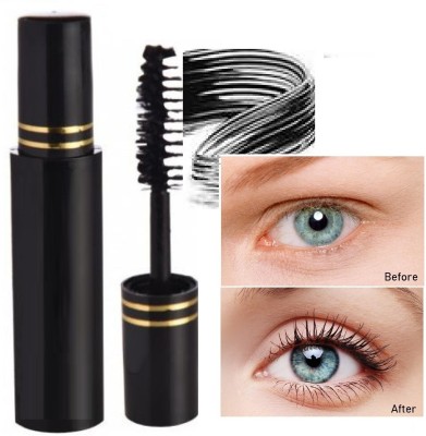 Wonholli Waterproof Volume Mascara | Smudge Proof Curling Mascara For Eye Makeup 6 ml(BLACK)