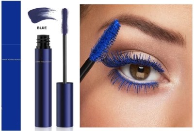 HUZURLU Magic Color Skinny Mascara, Waterproof, Natural, Soft, Thick, Makeup 10 ml(BLUE)