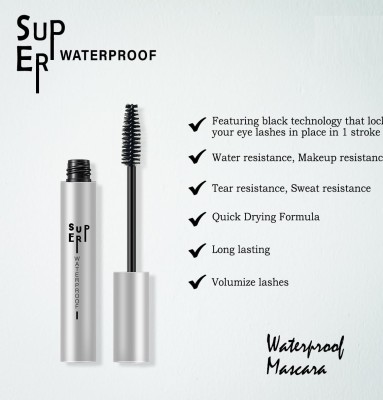 GFSU - GO FOR SOMETHING UNIQUE Super Smooth Professional Mascara Waterproof 10ml 10 ml(BLACK)