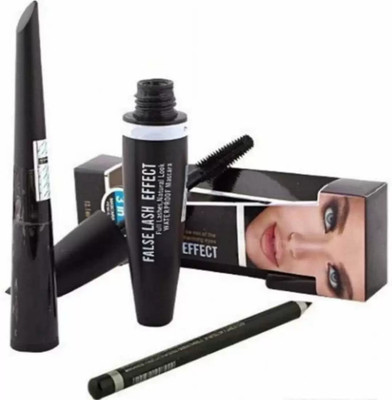 skynly 3 in 1 Eyeliner-Mascara-Eyebrow Pencil Set 1 ml(BLACK)