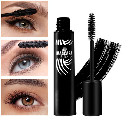 MYEONG Quick Drying And Long Curling Mascara Voluminous Lashes Lasting Curl Mascara 10 ml(Black)