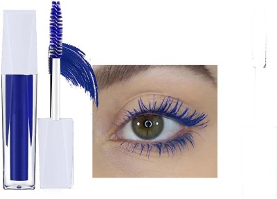 WOONGMI Waterproof Mascara Blue Long Lasting Mascara for Eyelashes Volumizing 6 ml(Blue)