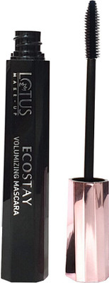 LOTUS MAKE - UP Ecostay Volumising Mascara | Smudge Proof | With Vitamin E & Almond Oil | 10g 10 g(Black)