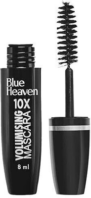 BLUE HEAVEN 10X Volumising Mascara | Waterproof & Smudge Proof 8 ml(Black)