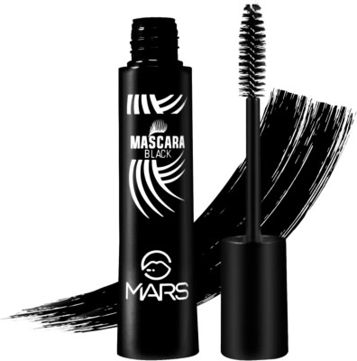 MARS Silk Lengthen Nourishing Gorgeous Black Paste Waterproof Mascara 18 ml(Jet Black)