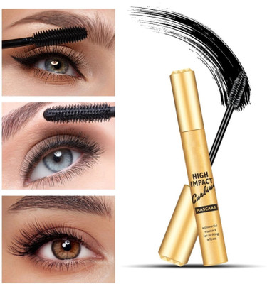 AFARAXIA Waterproof Volume Smudge proof Curling Mascara for eye makeup 10 ml(black)