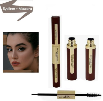 GFSU - GO FOR SOMETHING UNIQUE 2 IN 1 EYELINER & MASCARA .WATERPROOF & STAYS UP TO 12HR 12 ml(Black)