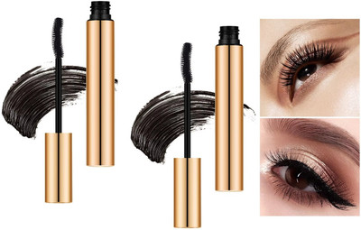 Latixmat Combo Eye Makeup Curl & Volume Waterproof False Lash Mascara 16 ml(black)