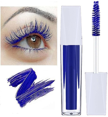MYEONG Lengthening Waterproof Curling No Smudging Blue Mascara 6 g(Blue)