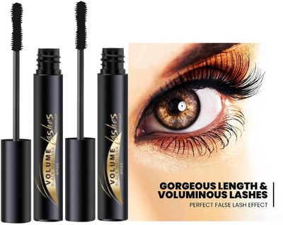 tanvi27 Ultra Fine Brush for Defined Lashes, Curling & Fixing Lashes Mascara Combo 20 ml(Jet Black)