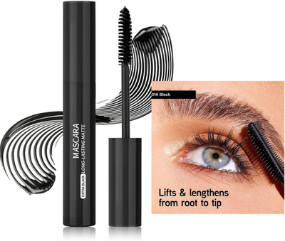 GULGLOW99 Long-Wear Matte Mascara | Waterproof, Smudge-Proof & Quick-Drying 10 ml(BLACK)