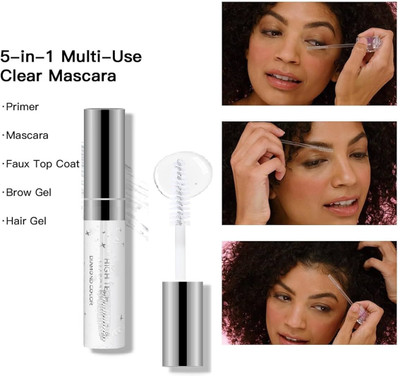 luzimaisa Makeup Eyelash Long Curling Mascara Eye Lashes Look 8 ml(Transparent)