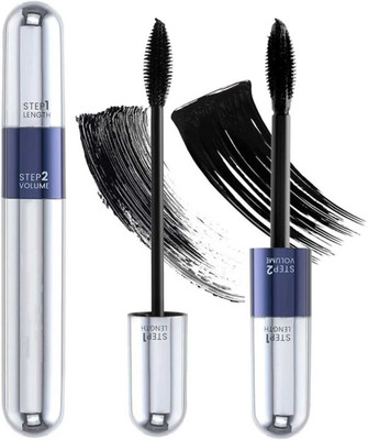 toroka 2in1 Volumizing and Lengthening Long Lasting Mascara 15ML 15 ml(Black)