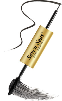 Seven Seas 2in1 Eyeliner & Mascara Waterproof Smudge Proof� Long Lasting 20 ml(Black)