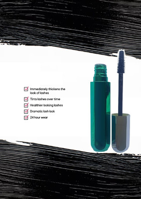 BLUEMERMAID BEST INTENSE LOOK BLACK MASCARA SMUDGE PROOF FOR WOMEN 6 g(BLACK)