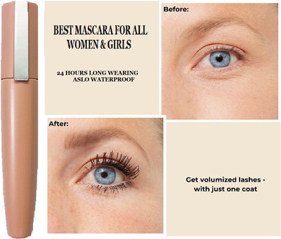 Herrlich Highly volumizing mascara for a dramatic eye makeup look 8 ml(Black)