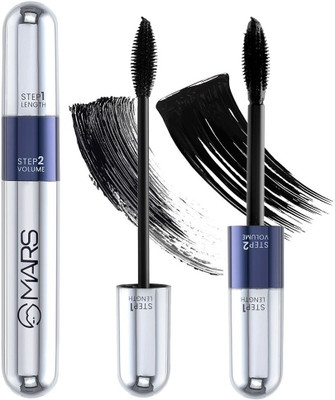 MARS 2in1 Volumizing and Lengthening Long Lasting Mascara 15 ml(Black)