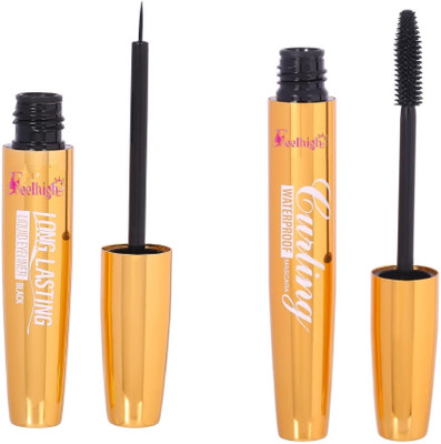 feelhigh Professional waterproof eyeliner & curling Mascara(2 Items in the set)