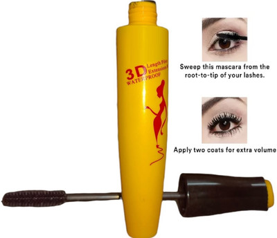 Amaryllis 3D Mascara | Waterproof with Intense Jet Black 10 ml(Black)
