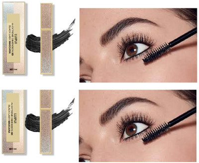 Luipui TWO BLACK EYE LASH MASKARA (8ML) (PACK OF 2) 8 ml(Black)