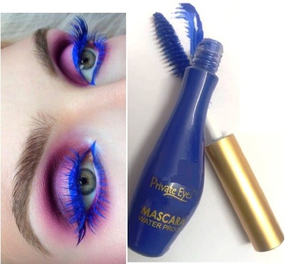 Latixmat Blue Mascara Long Lasting Waterproof Formula for Instant Volume 10 ml(blue)