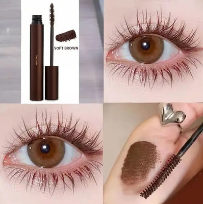 GFSU - GO FOR SOMETHING UNIQUE Curl & Volume Waterproof Long lasting mascara Suitable for Sensitive Eyes 10 ml(Brown)