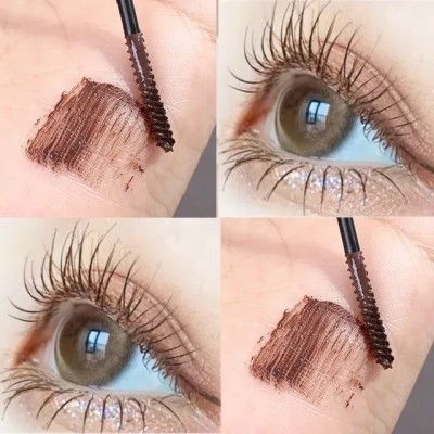 HUZURLU Mascara Makeup, Volumizing Mascara, Buildable, Lengthening Mascara 20 ml(brown)