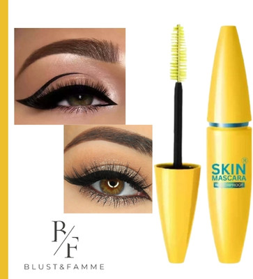BLUST&FAMME Fine Skin Ultra Volume mascara Smudge-proof Formula pack of 1 10 ml(Black)