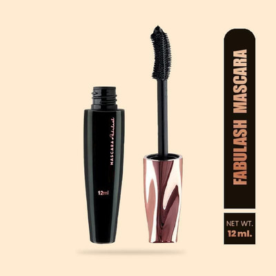 Emijun Fabulash Volumising Mascara Waterproof with Intense Jet Black Color 12 ml(BLACK)