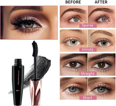 HUZURLU HD MATTE FINISH WATER PROOF & LONG LASTING LIQUID MASCARA 12 ml(BLACK)