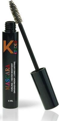 KINDED Intense Black Eye Makeup Waterproof Mascara Ultra Max Curl False Lash Effect 6 ml(Black)