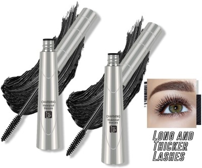 tanvi27 New Charming Waterproof Mascara Perfect Brush Curl & lengthen Make Instantly 18 ml(SILVER)