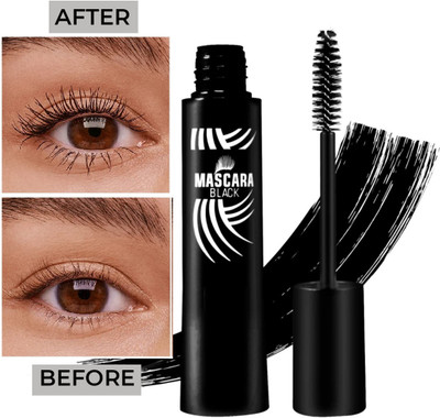 tanvi27 New Silk Lengthening Smudge Proof Mascara 18 ml(BLACK)
