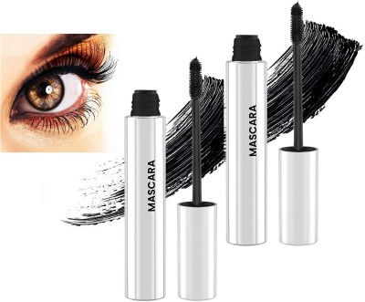 tanvi27 Long Lasting Waterproof Curling Super Jet Black Mascara Set 20 ml(JET BLACK)