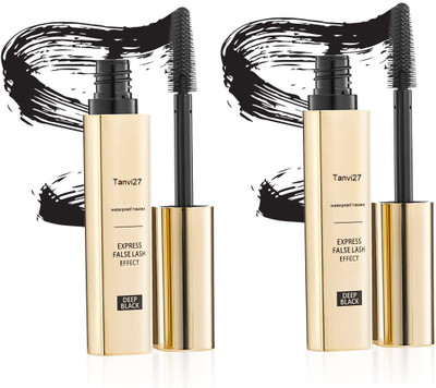 tanvi27 Combo Eye Mascara Smudge & Water Proof Jet Black 16 ml(black)