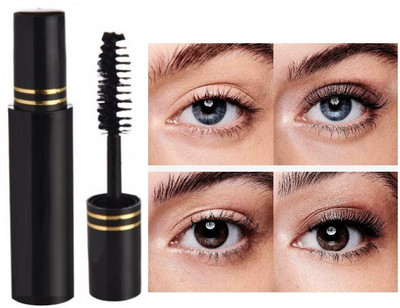 Wonholli Smudge Proof Curling Mascara For Eye Makeup | Jet Black 6 ml(Black)