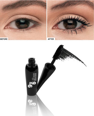 SILDUST Waterproof 9 to 6 Black mascara high pigment formula 6 ml(BLACK)