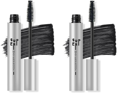 Latixmat Eye Makeup Curl & Volume Waterproof False Lash Mascara, Black 10 ml(Black)