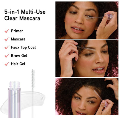 tanvi27 Water Proof & Super Stay Lash Volumizing Clear Brow & Lash Mascara 8 ml(Transparent)