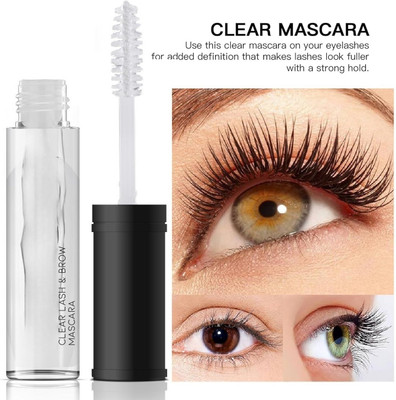 Yuency Waterproof Mascara, Longlasting, Curls Lashes, Highly Pigmented 7 ml(Transparent)