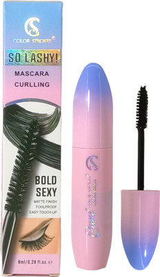 maliao Cs So Lashy Mascara Curlling Bold Matte Finish Fullproof Easy Touch-Up 8 ml(Black)